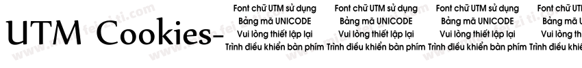 UTM Cookies字体转换